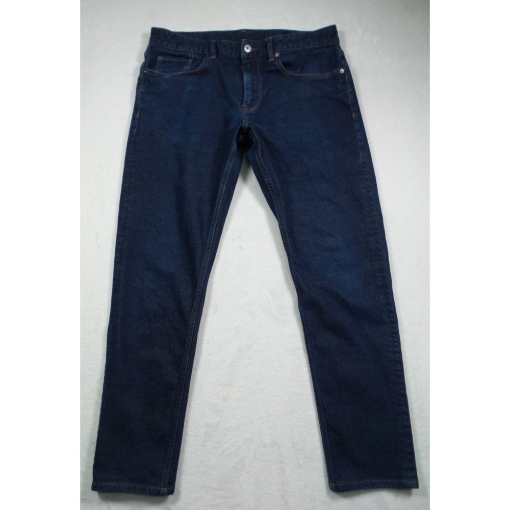 Bonobos Jeans Mens Size 33 x 30 Blue Denim Premium 4-Way Stretch Dark Wash